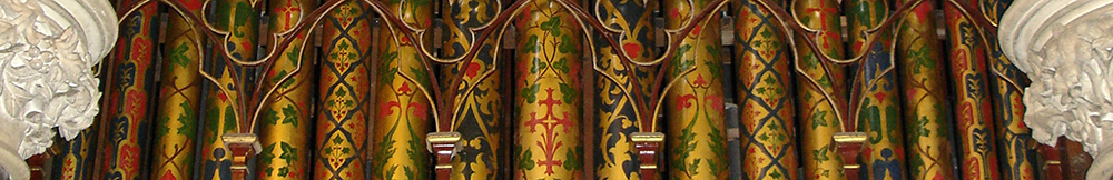 Header graphic of Organ pipes at All Saints Turvey